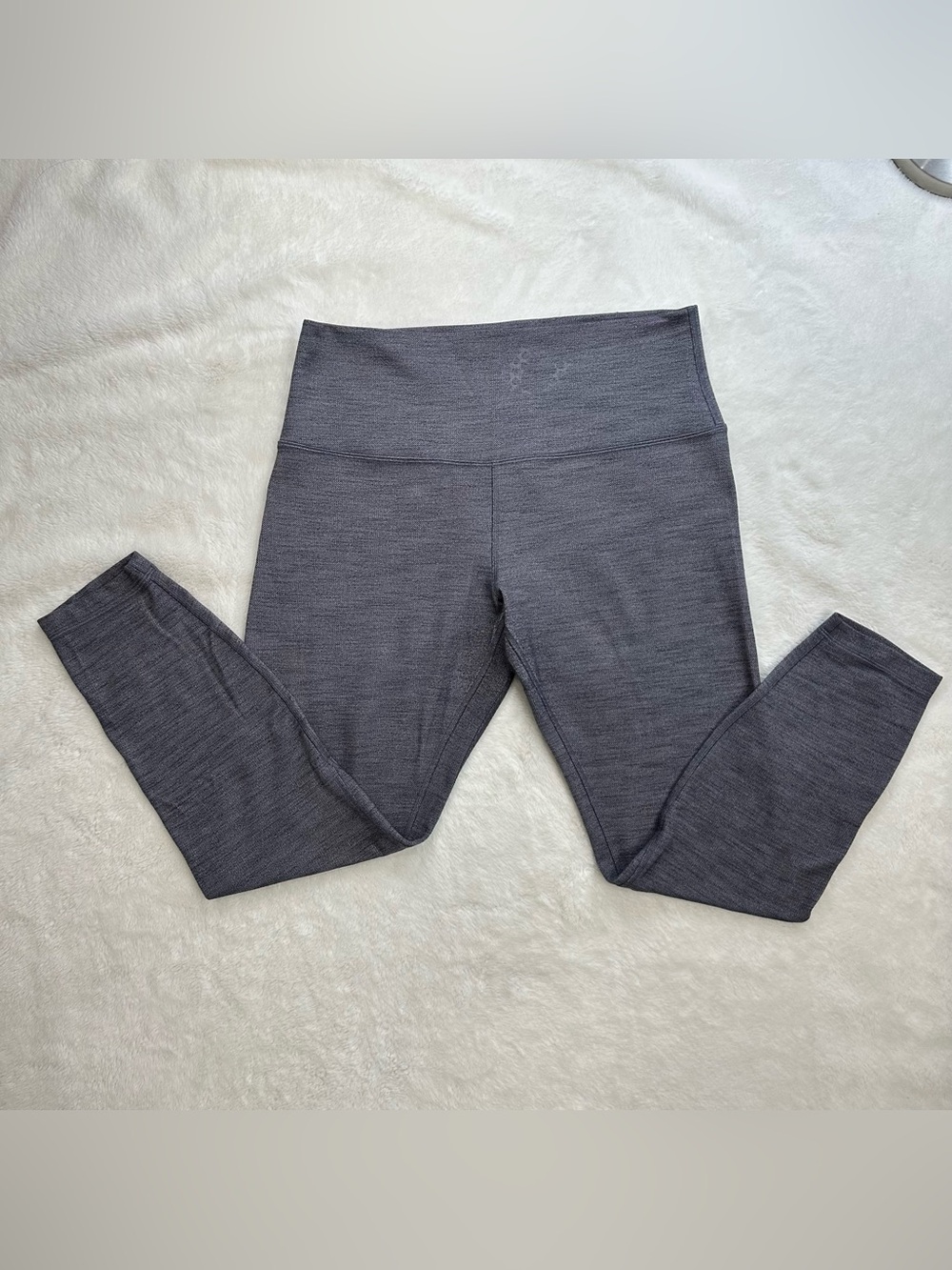 Lululemon Align Pant II 25" Mini Herringbone Heathered Black White Size 12